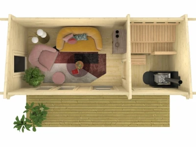 Drvena sauna Inari