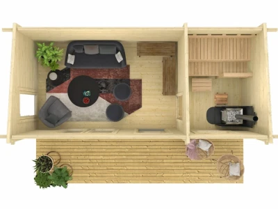 Drvena sauna Levi