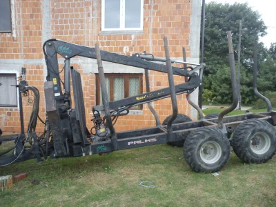 traktor zetor crystal 160 ks+šumska prikolica sa utovarivačem + snježna ralica