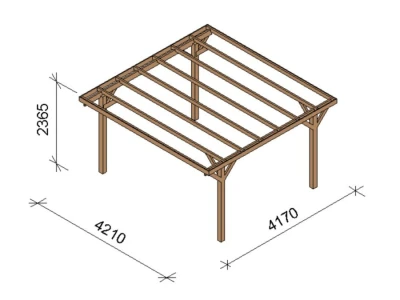 Drvena pergola 2mXXL
