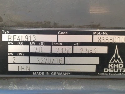 Motor KHD DEUTZ 70 KW