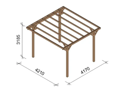 Drvena pergola 3mXXL