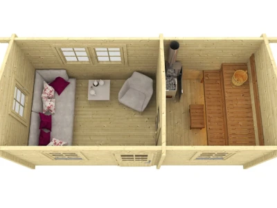 Drvena sauna Piha-Tuuri 13