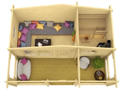 Drvena sauna Piha-Tuuri 25