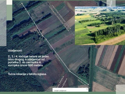 Eko voćnjaci Oraha 4.19 ha i 1.36 ha - Podravske Sesvete – PRODAJA