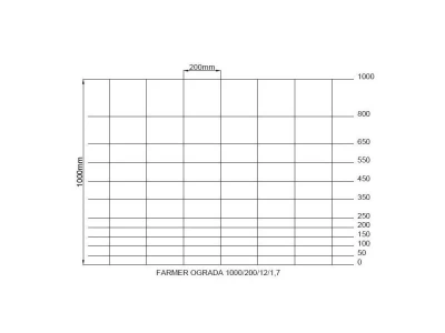 Farmer pletivo extra 1m visine u roli 50m
