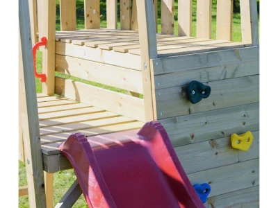 J8 Dječji toranj s toboganom, pješčanikom, klupom za piknik i jednom ljuljačkom