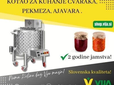 Kotao za topljenje čvaraka, kuhanje pekmeza, ajvara... - inox 130l, 170l, 250l