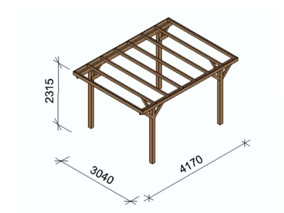 Drvena pergola M