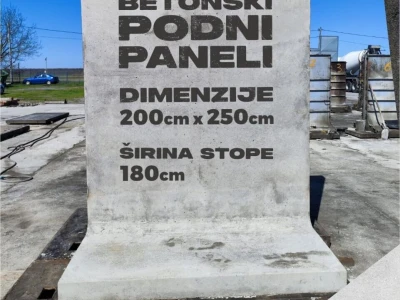 NOVO! Betonski podni paneli 200cm x 250cm