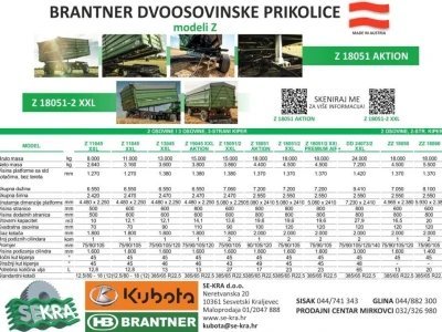 Prikolica BRANTNER Z 18051/2 XXL