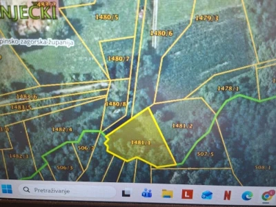 Prodajem poljoprivredno zemljište, vlasništvo 1/1, Kraljevec na Sutli..ukupne površine 4398m2