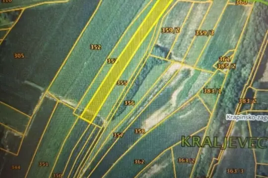 Prodajem poljoprivredno zemljište, vlasništvo 1/1, Kraljevec na Sutli..ukupne površine 4398m2