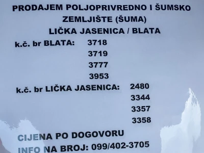 Prodajem povoljno šumu i livade