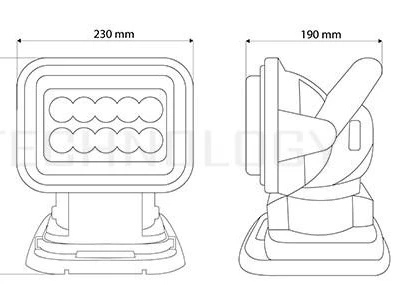 Radna lampa 10LED 50W