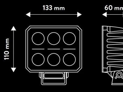 Radna lampa s podesivom bojom svjetla: 3000K, 4500K, 6000K, 60W