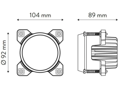 Radna LED lampa 40W - Fendt, Claas, Massey Ferguson