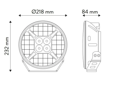Radna LED lampa, 9-inčna, 120W, 12200 Lm