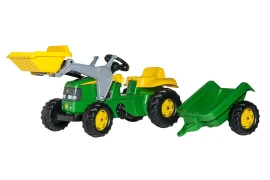 Rolly Toys traktor na pedale John Deere + prednji utovarivač + prikolica