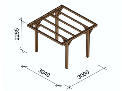 Drvena pergola S