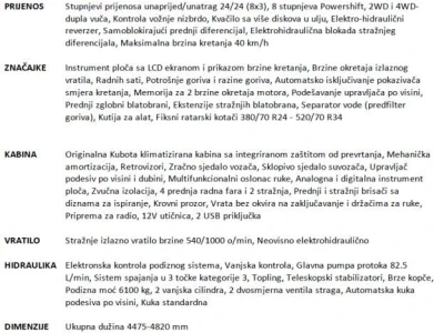 Traktor KUBOTA M6-121 U