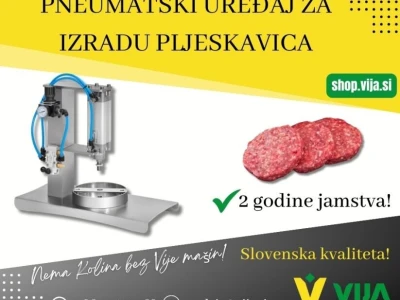 Uređaj za izradu pljeskavica - pneumatski - inox