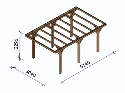 Drvena pergola XL