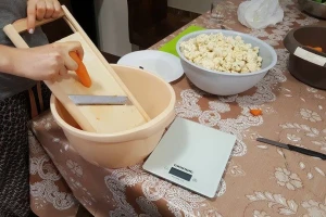 Priprema miješane salate za zimnicu