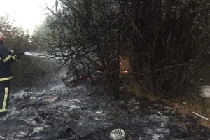 Požar strnjaka kod Osijeka