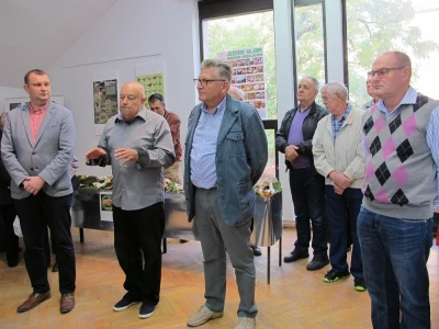 gradonačelnik Daruvara Damir Lneniček, predsednik Udruge gljivara Kotrč Miroslav Farkaš, dopredsednik udruge Kotrč Zdenko Čoban