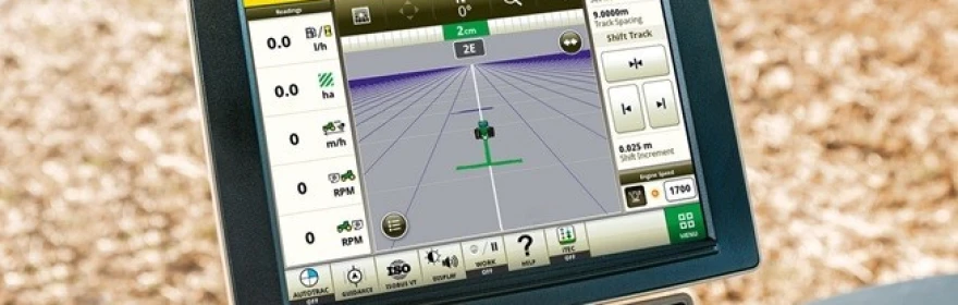 John Deere zaslon