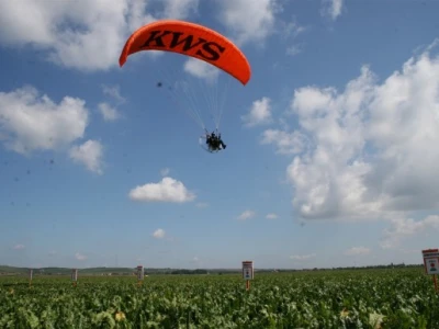 KWS u letu iznad pokusnih parcela!