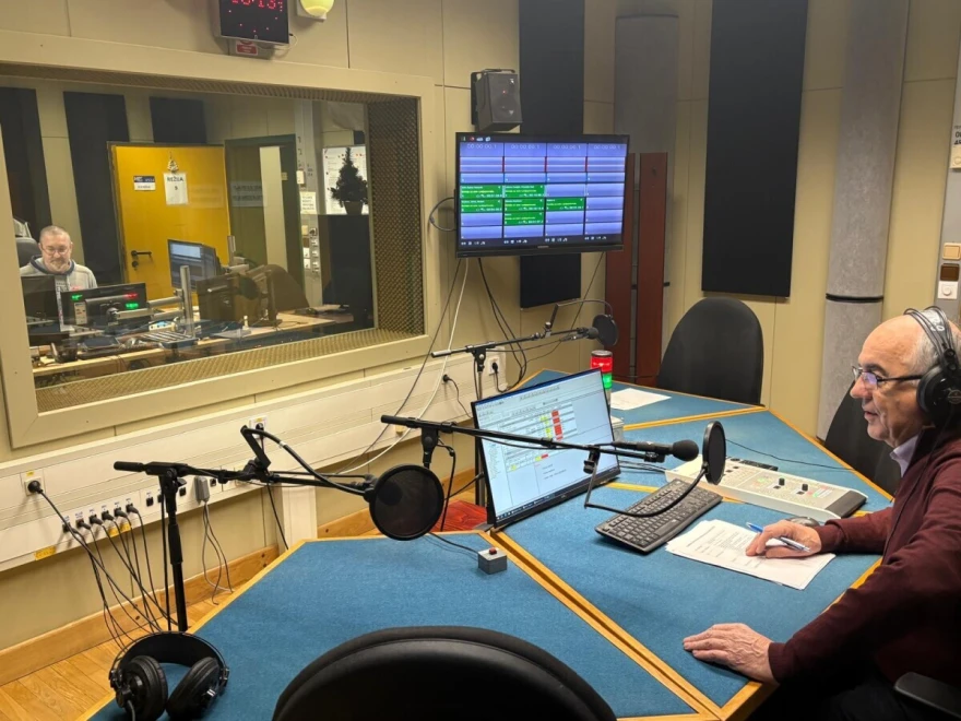 Martin Vuković u studiju Hrvatskog radija