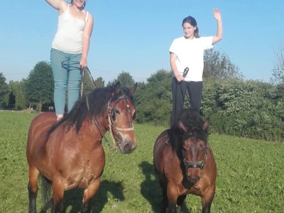Kristina i Matea sa svojim četveronožnim ljubimcima