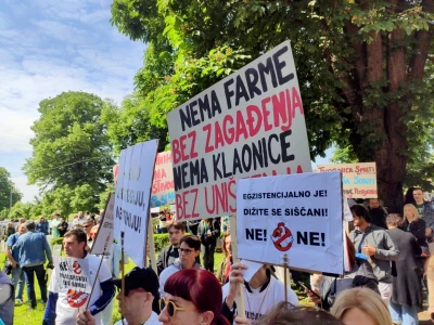 Megafarma u Sisačko-moslavačkoj županiji - prosvjedi
