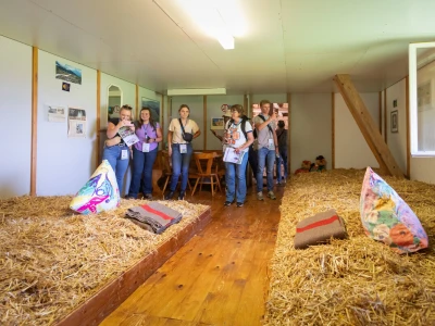 Obiteljska farma smeđih krava u Eichholzu