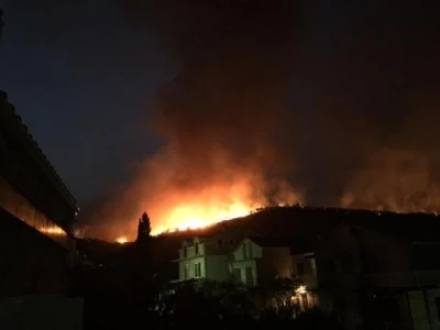 Fotografiju požara kod Korčule na svom je twitter profilu objavila i EU zastupnica Ruža Tomašić