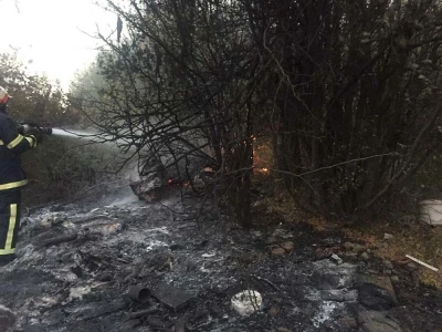 Požar strnjaka kod Osijeka