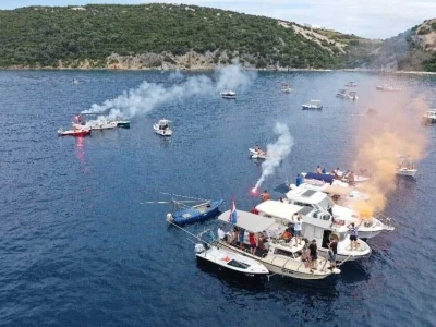 Prosvjed Rabljana protiv ribogojilišta