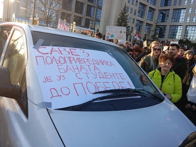 Prosvjed u Novom Sadu, blokada mostova
