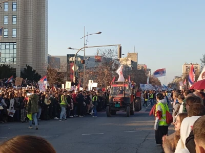 Prosvjed u Novom Sadu, blokada mostova