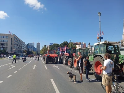 Protest poljoprivrednika u Novom Sadu