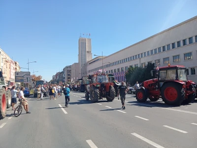 Protest poljoprivrednika u Novom Sadu