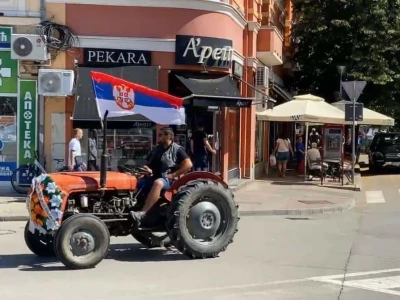 Protesti poljoprivrednika u Požarevcu
