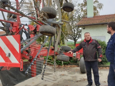 SIP strojevi na farmi Osilovac u Feričancima