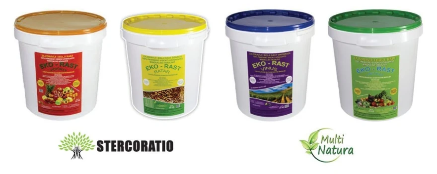 EKO RAST gnojiva tvrtke Multi Natura koje distribuira Stercoratio