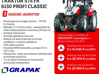 Steyr traktori na lageru - financiranje