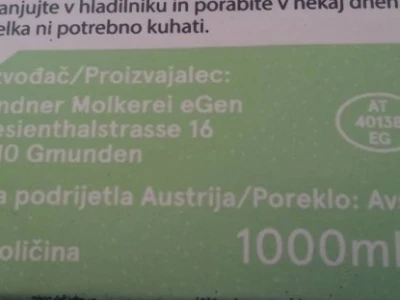 Renomirana austrijska mljekara ima proizvode svojih kooperanata, ali sasvim je u redu da ima i UHT mlijeko