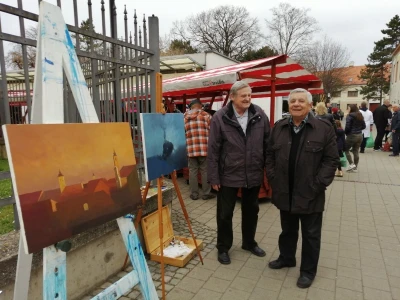 varaždinski likovni umjetnici slikali su na varaždinskom placu