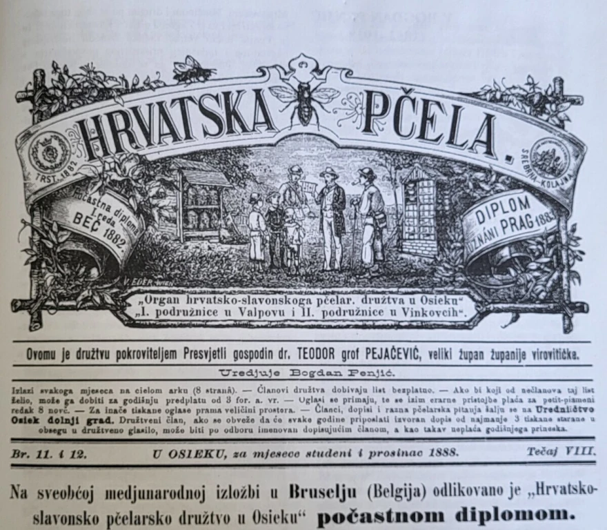 Bogdan Penjić, Hrvatska pčela